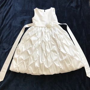 Flower girl white dress
